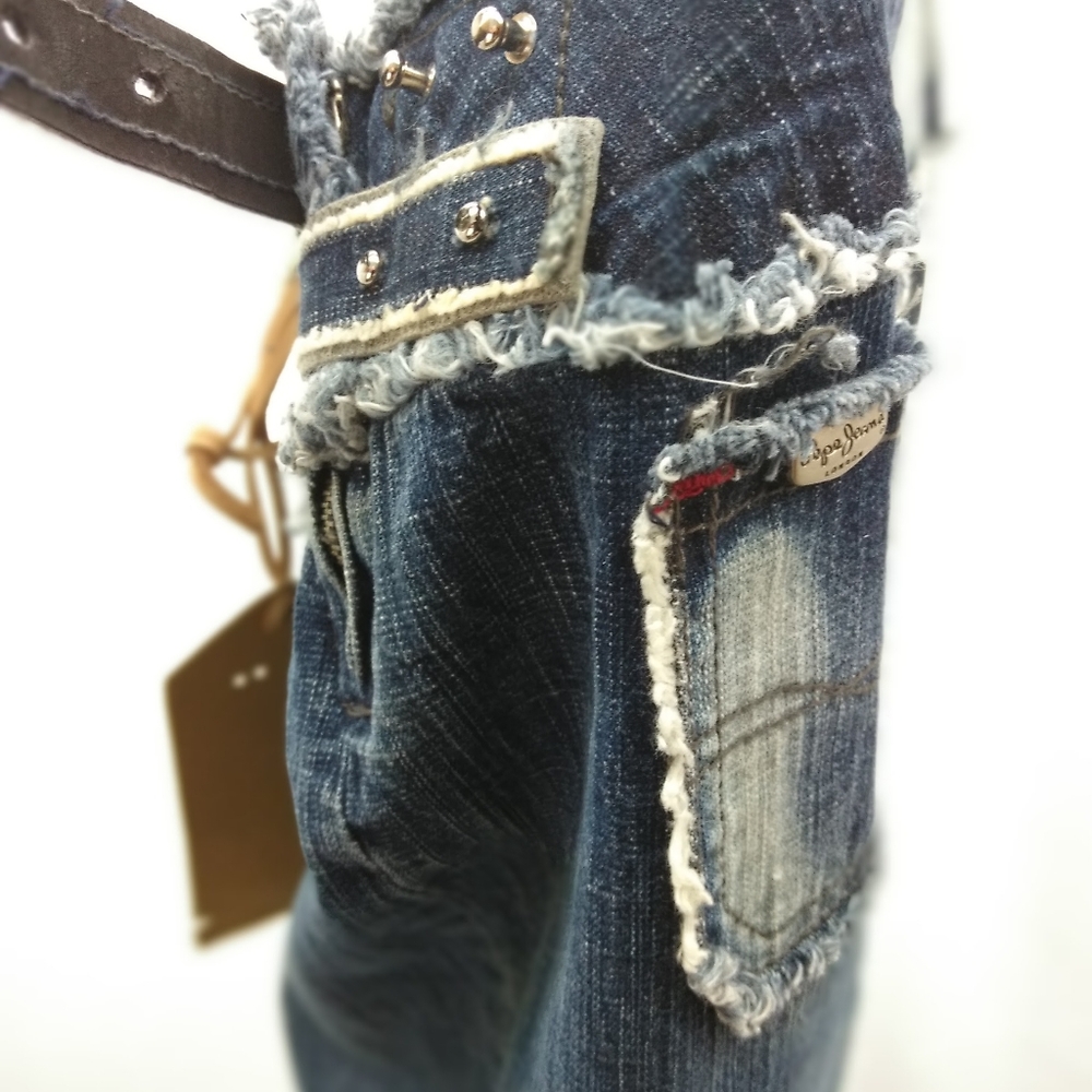 Blue Jeans UK Boot Cut Side Zipper Button Low